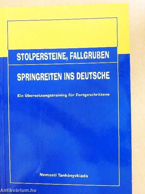 Stolpersteine, fallgruben: Springreiten ins Deutsche