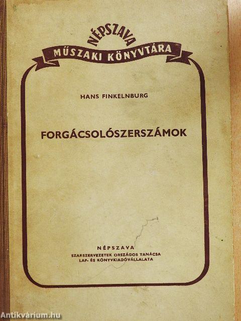 Forgácsolószerszámok