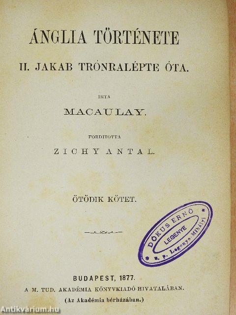 Ánglia története V.