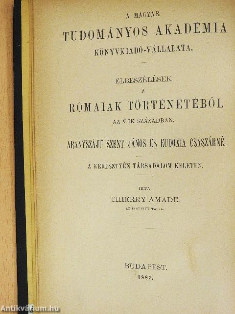 Elbeszélések a rómaiak történetéből az V-ik században III.