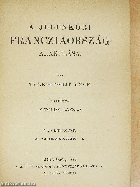 A jelenkori Francziaország alakulása II. (töredék)
