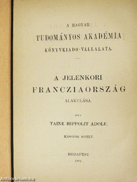 A jelenkori Francziaország alakulása II. (töredék)