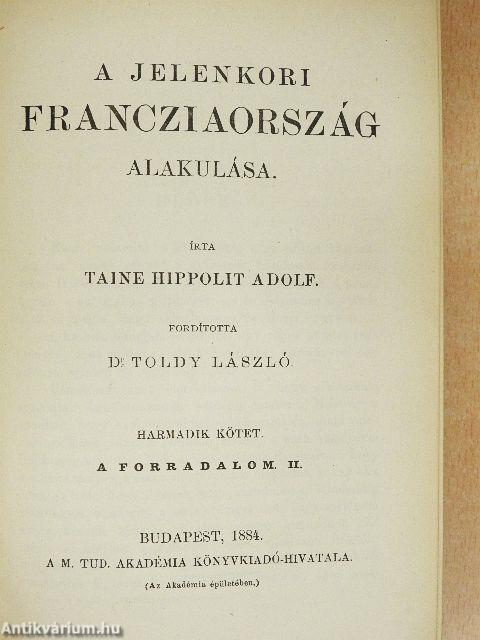 A jelenkori Francziaország alakulása III. (töredék)