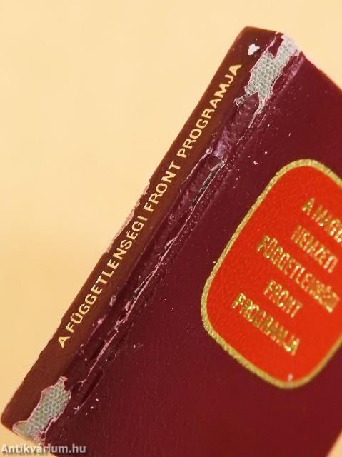 A Magyar Nemzeti Függetlenségi Front programja (minikönyv) (számozott)