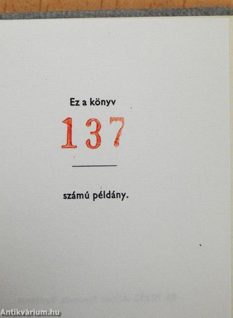 Magyar postabélyeg VI. (minikönyv) (számozott)