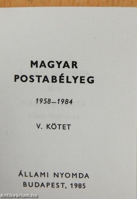 Magyar postabélyeg V. (minikönyv) (számozott)