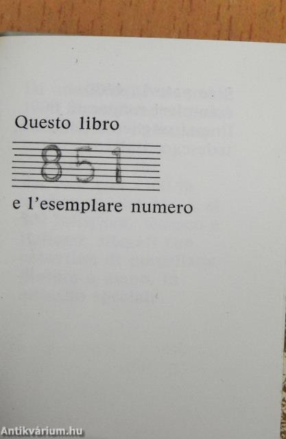 La Porcellana di Hollóháza (minikönyv) (számozott)