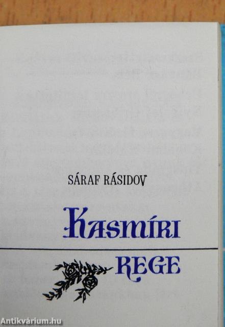 Kasmíri rege (minikönyv) (számozott)
