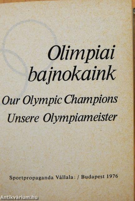 Olimpiai bajnokaink (minikönyv)