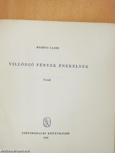 Villódzó fények énekelnek (dedikált példány)