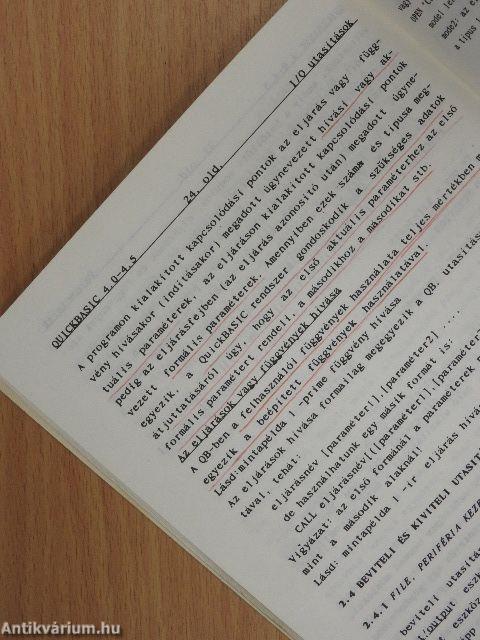 QuickBASIC kezdőknek, haladóknak (4.0 - 4.5 verzió)