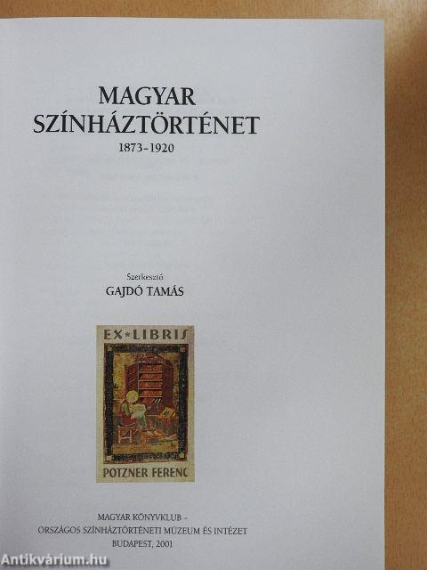 Magyar színháztörténet II.