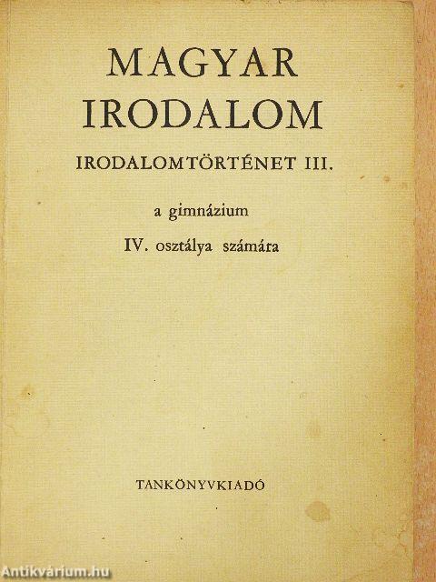 Magyar irodalom IV.