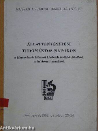 Állattenyésztési Tudományos Napokon a juhtenyésztés időszerű kérdéseit felölelő előadások és határozati javaslatok