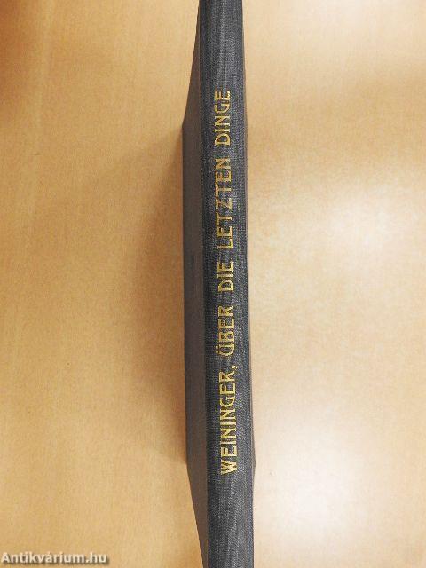 Über die Letzten Dinge