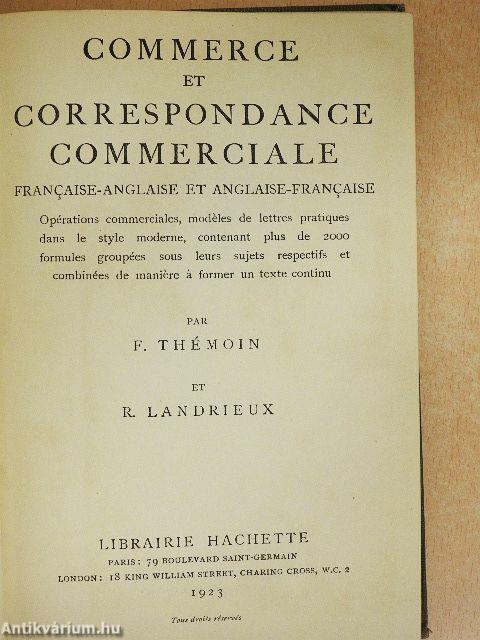 Commerce et Correspondance Commerciale