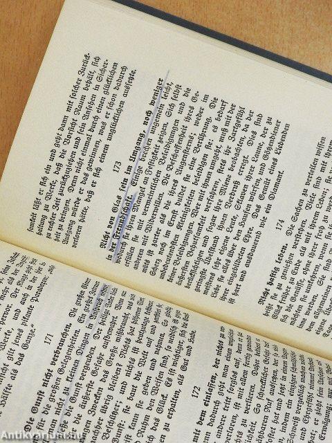 Gracians Handorakel und Kunst der Weltklugheit (gótbetűs)