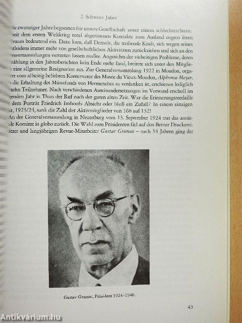 Die Geschichte der Schweizerischen Numismatischen Gesellschaft 1879-1979