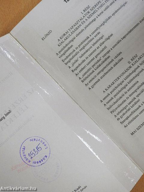 Az érzelem és a jellem lélektanából