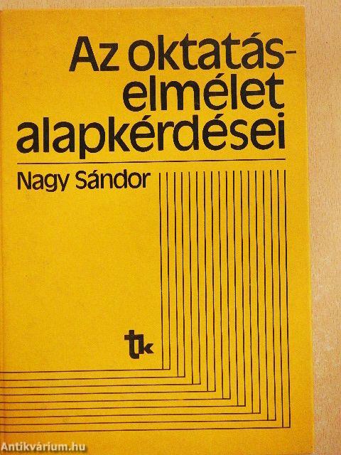 Az oktatáselmélet alapkérdései