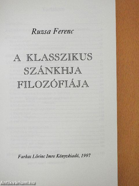 A klasszikus szánkhja filozófiája