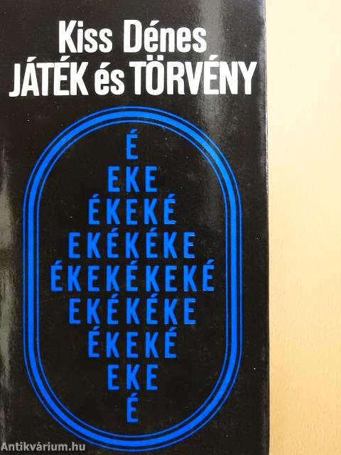 Játék és törvény (dedikált példány)