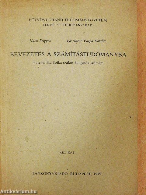 Bevezetés a számítástudományba