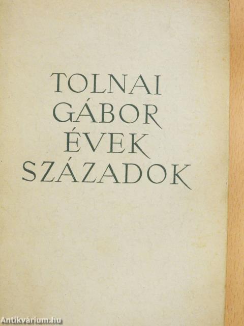 Évek-századok (dedikált példány)