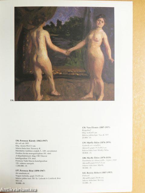 Műgyűjtők Galériája Aukciós Ház 20. festményárverése