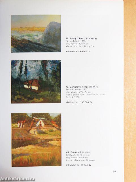 II. Képzőművészeti aukció