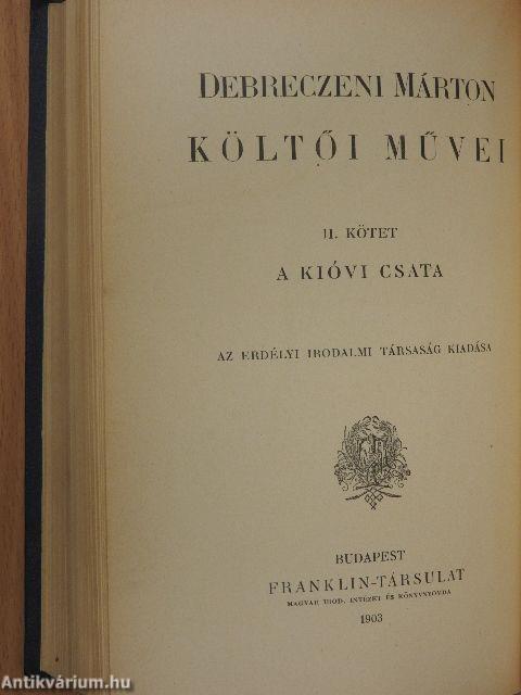 Debreczeni Márton költői művei I-II.