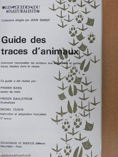 Guide des traces d'animaux