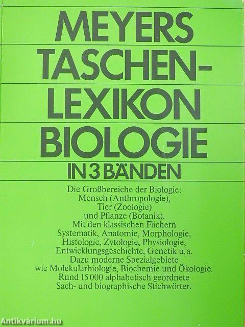 Meyers Taschenlexikon Biologie in 3 Bänden