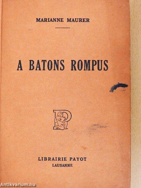 A batons rompus