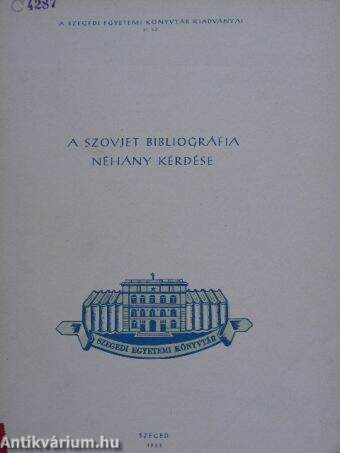 A szovjet bibliográfia néhány kérdése