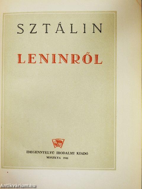 Sztálin Leninről