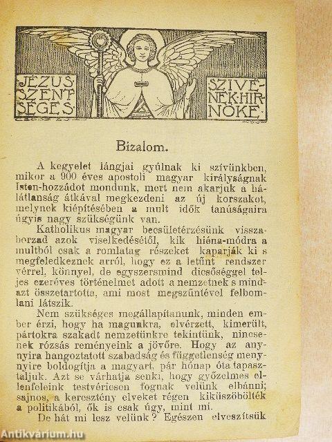 Jézus Szentséges Szivének Hirnöke 1919-1923. (vegyes számok) (53 db)