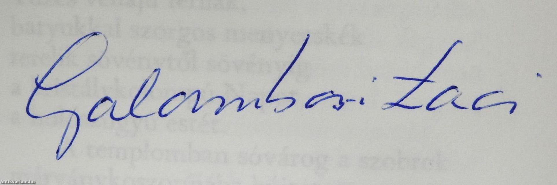 Gyolcsba ölelő (dedikált példány)