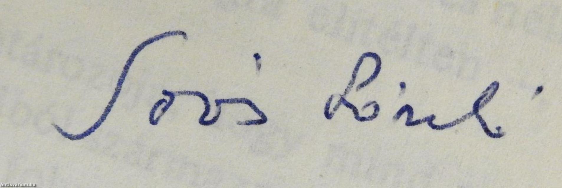 Fehér pázsit (dedikált példány)