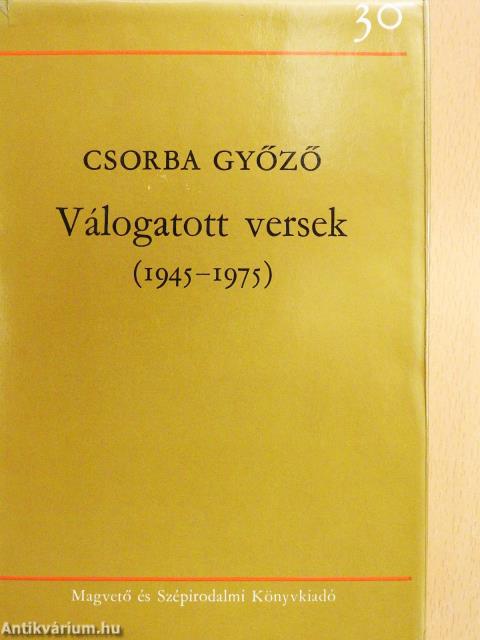 Válogatott versek (dedikált példány)