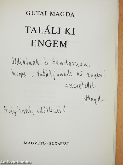 Találj ki engem (dedikált példány)