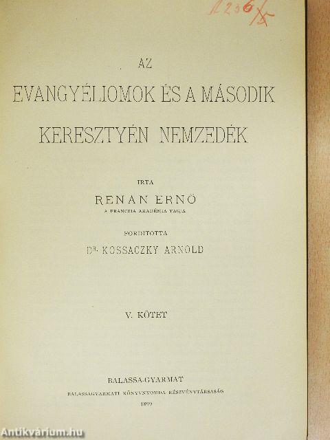 Az evangyéliomok és a második keresztyén nemzedék