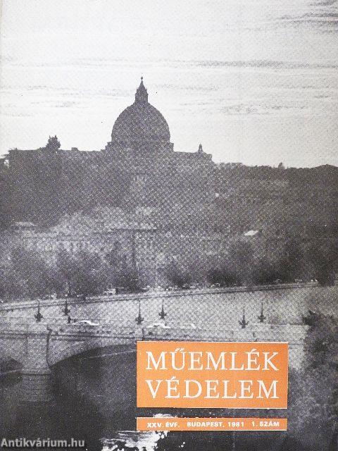 Műemlékvédelem 1981/1.