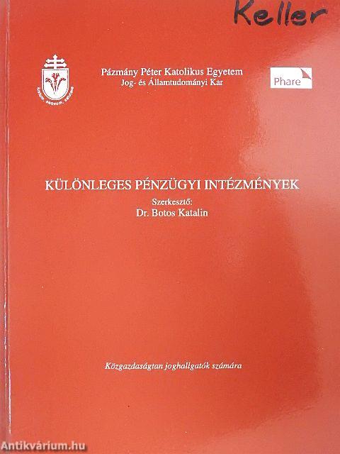 Különleges pénzügyi intézmények