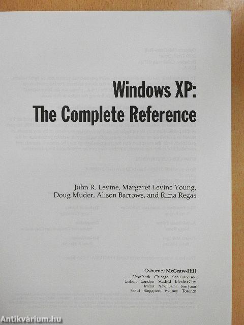 Windows XP: The Complete Reference