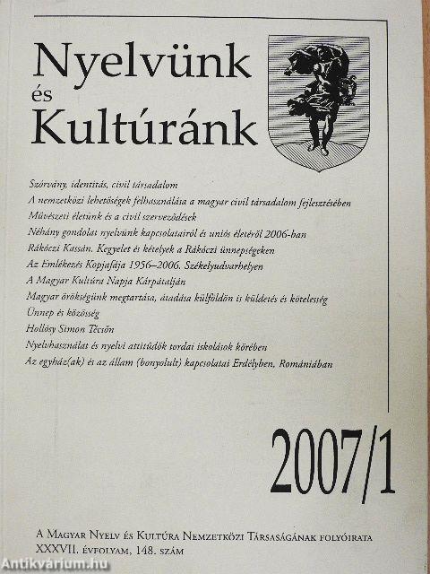 Nyelvünk és Kultúránk 2007/1