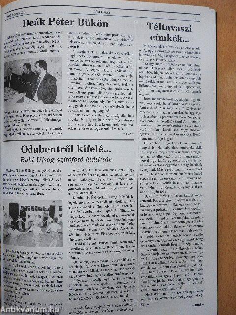 Büki Újság 2002. január-december
