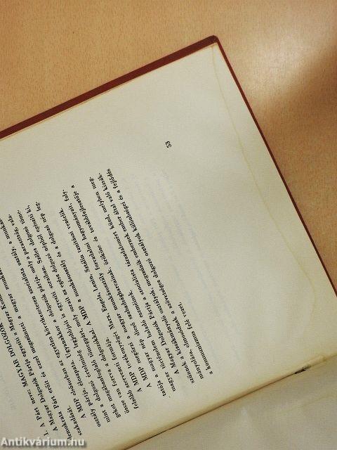 A Magyar Dolgozók Pártjának programnyilatkozata és szervezeti szabályzata