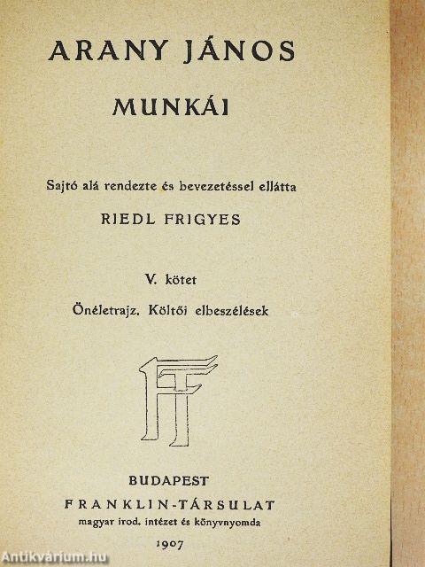 Arany János munkái I-VI.