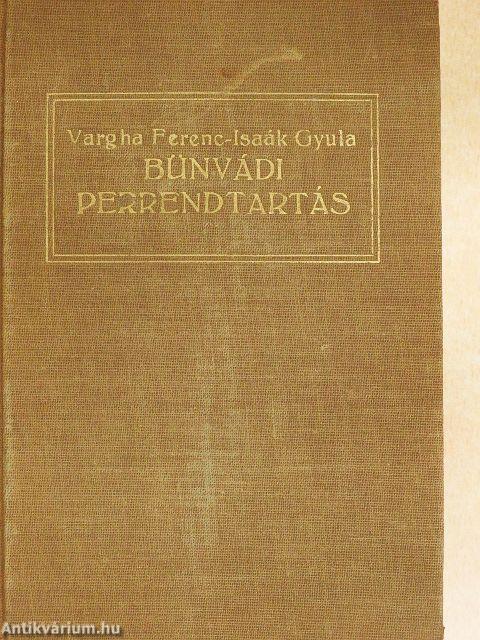 A bünvádi perrendtartás